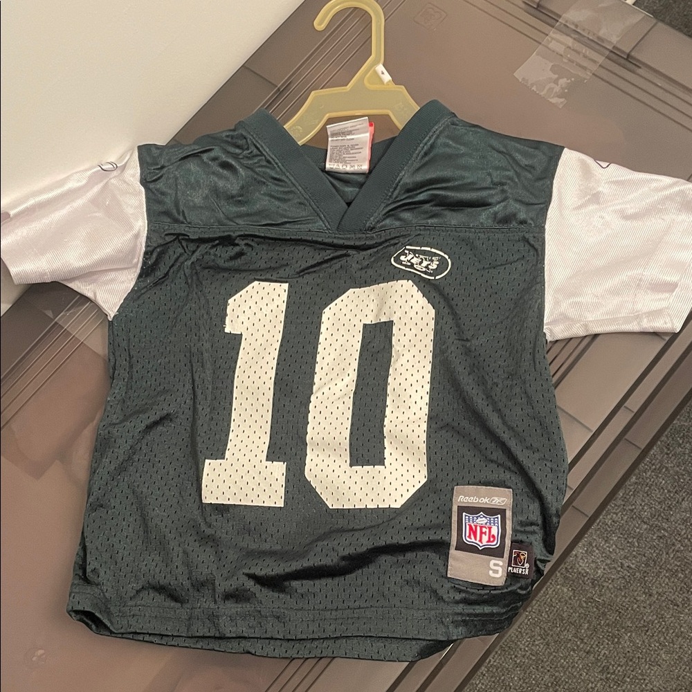Reebok Kids Dark Green and White jets Jersey